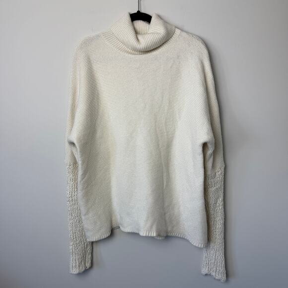 Sundance Winter White Cowl Neck Wool Blend Sweater - Picture 1 of 10